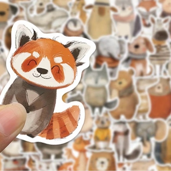 20 Whimsical Animal Cartoon-Style Stickers. Mixed Lot. - Picture 8 of 10